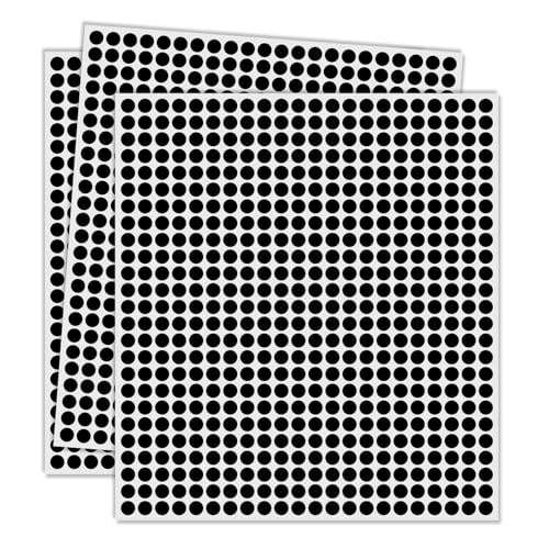 1/4" Black Dot Stickers Small Tiny Mini Little Circle Stickers - color: Black, size: 1/4 INCH