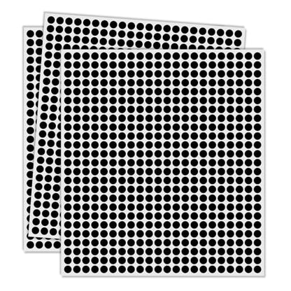 1/4" Black Dot Stickers Small Tiny Mini Little Circle Stickers - color: Black, size: 1/4 INCH