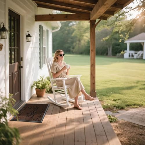 Yimobra Artificial Grass Welcome Mat, 29.5 x 17 in, Coffee - color: Coffee, size: 29.5x17 Inch