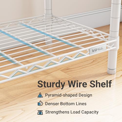 VIPEK R2 Clothing Rack for Hanging Clothes Rolling Clothes Rack Heavy Duty - color: White, size: R2