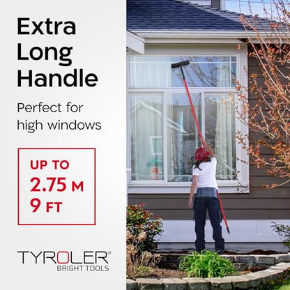 Tyroler Professional Telescopic Window Squeegee for Home, 12"-110"
