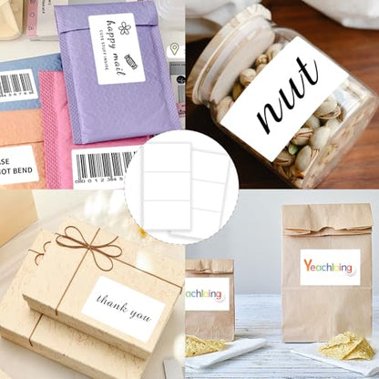 3 X 5 Inch Removable Labels for Storage Bins, 120 Pcs Labels for Storage Bins,Tear Resistant No Residue Storage Bin Label, Matte White Blank Box Stickers for School, Home, Business - size: 3×5 inch