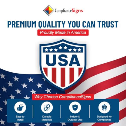 ComplianceSigns.com Accessible Service Counter Sign, 7x5 inch Plastic for Accessible, Made in USA