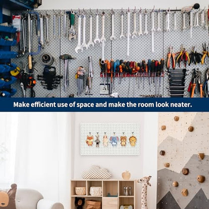 80 Pcs 4 Inch Black Pegboard Hooks Metal Hangers