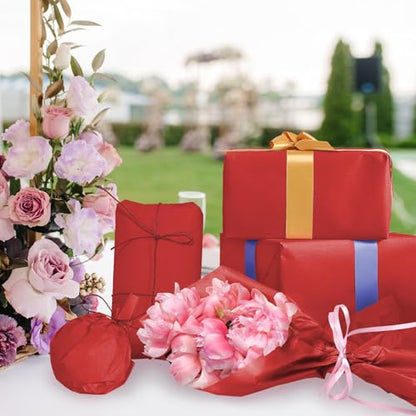 120 Sheets 14 x 20 Inch Red Tissue Paper for Gift Bag Wrapping - color: Red