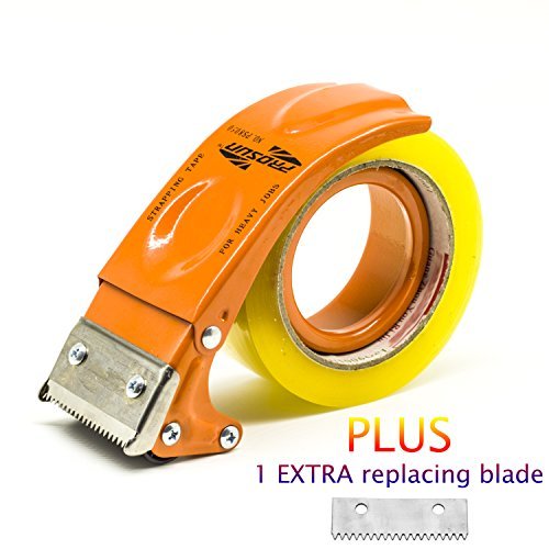 Metal Handheld 2 Inch Tape Gun Dispenser Packing Packaging Sealing Cutter Orange