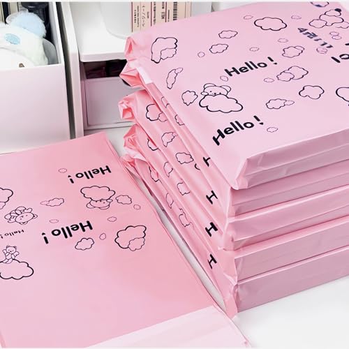 PABCK Poly Mailers Self Adhesive Shipping Envelope 50Pcs 9.84x11.8+1.97inch - size: 9.84x11.8+1.97 inch