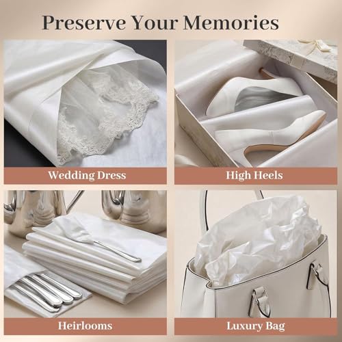 White Gift Wrapping Tissue Paper Bulk for Gift Bags,160 Sheets 20 x 14 Inch - color: White