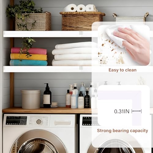 CLICLIE Wire Shelf Covers, 32" W X 16" D PVC Wire Rack Covers for Pantry - size: 32"W x 16"D