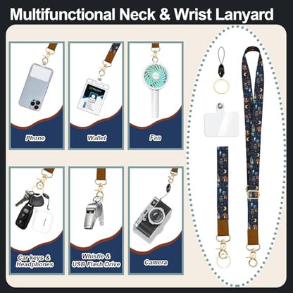 Gothic Skull ID Badge Holder with Lanyards Wallet, Mushroom Snake ID Badges with Zipper, RFID Card Holder for Women, Detachable Neck Lanyard Wrist Strap with Keychain for Teacher Student Gifts - color: Gothic Skull Mushroom Snake