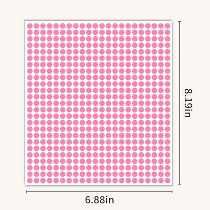 1/4" Pink Dot Stickers Small Tiny Mini Little Circle Stickers - color: Pink, size: 1/4 INCH