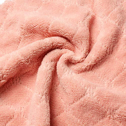 kimteny Microfiber Dish Cloths for Washing Dishes 5 Pack, Pink-Grey - color: Pink-grey