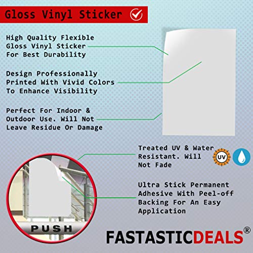 Industrial Decals Vertical Vinyl Stickers Caution Wet Floor Sign Safety Industrial Safety Sign Label Design Only 10x14Inches Design Only - color: Design Only, size: 10x14inches