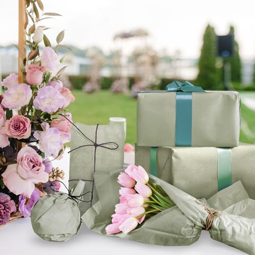 120 Sheets 14 x 20 Inch Sage Green Tissue Paper for Gift Bag - color: Sage Green