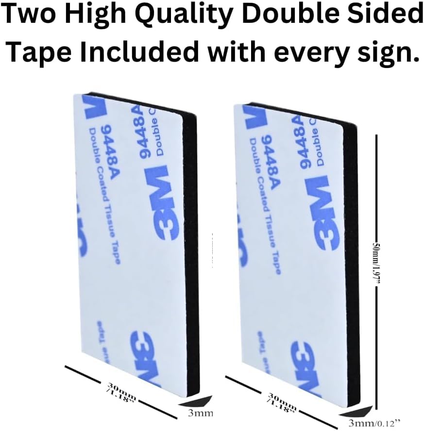 Do Not Disturb Signs, 5x7 inch Acrylic Signs, Choose from 20 Warning and Policies, Each Sign Comes With Double Sided Tape for Easy Displaying. (Design 17) - color: Design 17