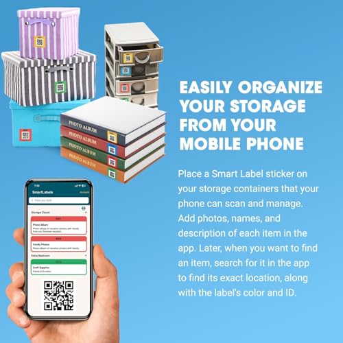 SmartLabels - Mini 1.5" QR Code Labels for Storage, Organization, & Moving - style: Mini