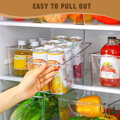 Freebat 12 Pack Pantry Organization and Storage,Clear Plastic Storage Bins - color: 4 Large&4 Middle&4 Small