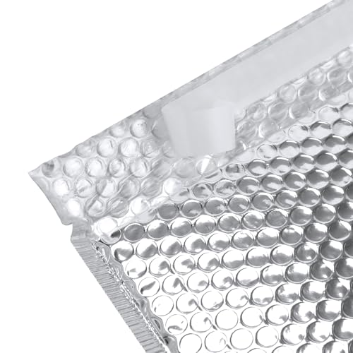 30 PCS 11.4 x 14 Inch Bubble Mailers, Silver Padded Mailing Envelopes, Practical Self Seal Aluminum Film Shipping Envelopes for Packing, Mailing - color: Silver