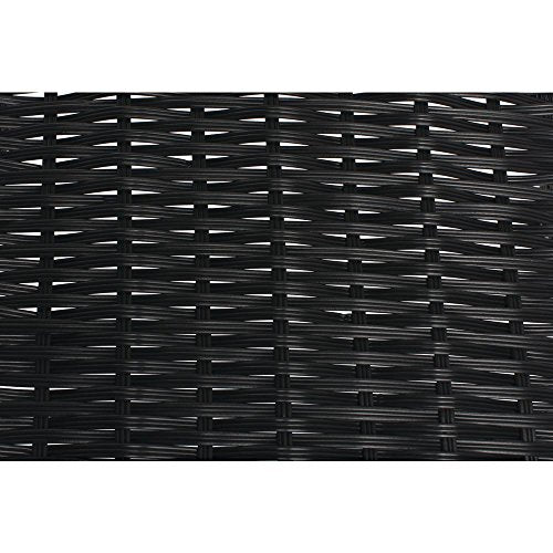 HUBERT Black Tapered Storage Basket - 15 1/2"L x 18"D x 1 1/2" to 5"H - color: Black, size: 15.5"Lx 18"Dx1.5-5"H