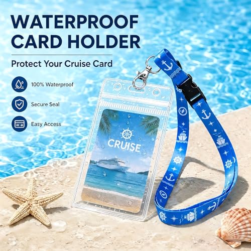 HONSIO 6 Pack Cruise Lanyard for Ship Cards, Cruise Essentials 2026 - color: Multicolor