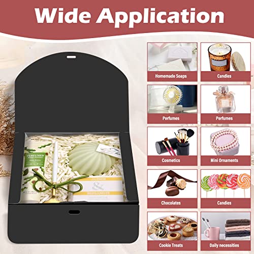 BoShahai 10 PCS Black Gift Boxes with Lids 10.6x7.8x3.1 Inch Proposal Box - color: Black, size: 10.6x7.8x3.1 Inch