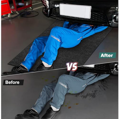 36" x 60" Oil Drip Mat for Garage Driveway, Reusable Floor Oil Spill Leak Absorbent Pads for Motorcycle Car Oil Leak Stain Resistant(1pcs) - size: 3' x 5' (Rectangular)