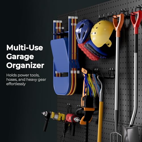 INCLY 36 Pack 1/4" Pegboard Drill Holder Tool Utility Hooks - size: 36 Pack