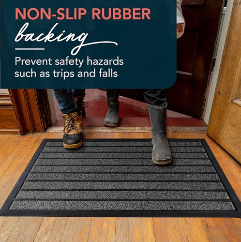 ubdyo Extra Durable Door Mat Outside Entrance (32" x 20", Bright Grey) - color: Bright Grey, size: 32'' x 20'' (Rectangular)