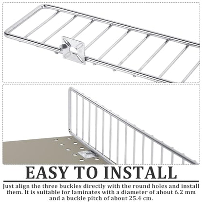 Yaocom 20 Pcs Gondola Shelf Fence 36x3'' Retail Front Wire Guard, Metal - color: Grey, size: 36" x 3"
