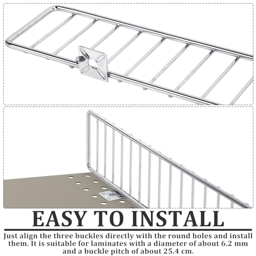 Yaocom 20 Pcs Gondola Shelf Fence 48x3'' Retail Front Wire Guard, Metal - color: Grey, size: 48" x 3"