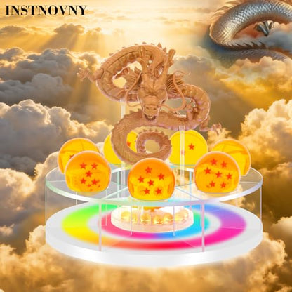 Shenlong Acrylic Shelf and Shelf, for Business Halloween Christmas Holiday and Birthday Home Decoration (20cm,Does not Include Dragons and Beads) - size: 20cm