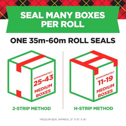 Scotch Heavy Duty Moving Tape, 1.88 in x 54.6 yd, 2 Disp. Rolls - style: 2 Tape Rolls + Handheld Dispenser