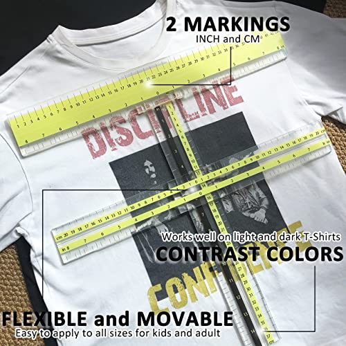Movable T-Shirt Alignment Ruler Guide Tool for Heat Press