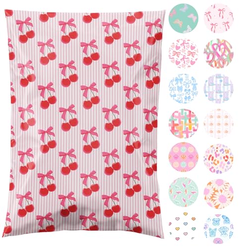 Pretty Package Store Poly Mailers 6x9, Cherry, 100 Pack - color: Cherry, size: 6x9