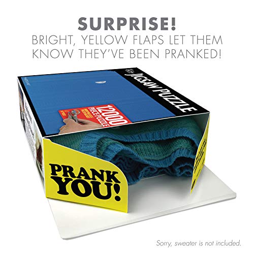 Prank-O 12,000-Piece Puzzle Prank Gift Box – Funny Empty Gag Gift Packaging for White Elephant, Christmas & Office Parties, Hilarious Joke Gift Box to Hide Real Presents for Puzzle Lovers - color: Jigsaw Puzzle