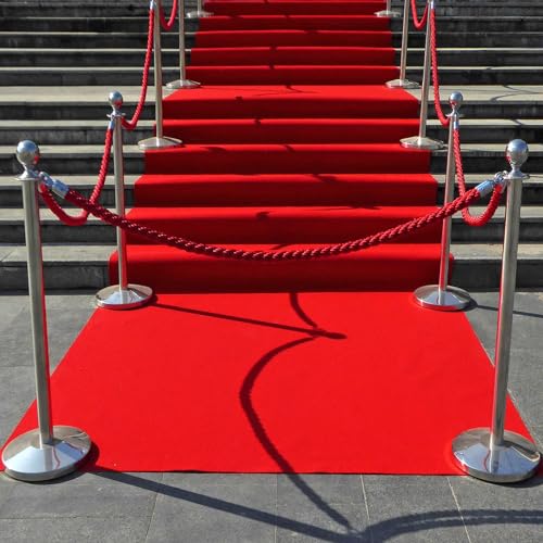 PATIKIL Stanchion Rope, 1.2m/3.9Ft Barrier Rope Twisted Post Ropes for Posts Stands Queue Divider Crowd Control of Hotel, Black Silver - color: Black, Silver, size: 3.9Ft