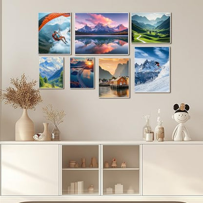 18x 24 inch Acrylic Picture Frame, Horizontal/Vertical Clear Photo Frame for Wall with Tape, No Drilling Floating Hanging Frameless Picture Frame, Wall Mount for Home, School, Office - size: 1 Pack 18 x 24 Inches