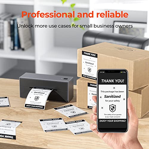 MUNBYN 4x6 Inch Thermal Labels, 1000 Labels/2 Stacks(500 Pcs per Stack) - color: White, size: 4x6*1000