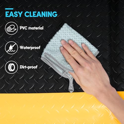 Anti Fatigue Mat 3x6 Ft 15/16" Thick Soft Sponge Ergonomic Mat - size: 72"L x 36.2"W x 0.9"Th