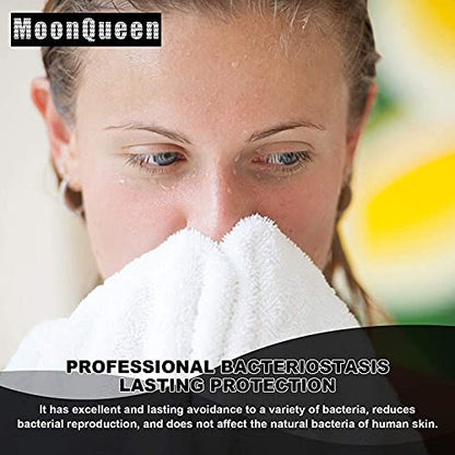 MOONQUEEN 30 Pack Microfiber Face Towel - Premium Soft Makeup Remover Cloths (White-Grey, 30 Pack) - color: White-grey, size: 12x12 Inch (Pack of 30)