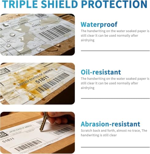 9527 Product 4x6 Blank Direct Thermal Shipping Labels for Zebra 2844 Zp-450 Zp-500 Zp-505 Direct Thermal Labels Printers, Eltron Printer, 250 Label per Roll,Total 16 Rolls 4000 Label - color: Roll, size: 16 Rolls | 4000 Labels