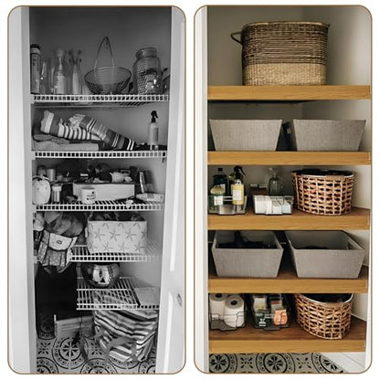 5 Pack Wire Shelf Covers,22x16x2in Wire Rack Covers for Pantry - color: #01 White, size: 22x16x2 in