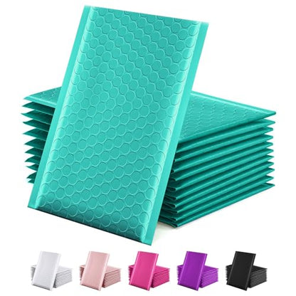 GSSUSA 100 Pack Bubble Mailers 6x10 Inches Teal Padded Envelopes Shipping - color: Teal, size: 6x10 100pc
