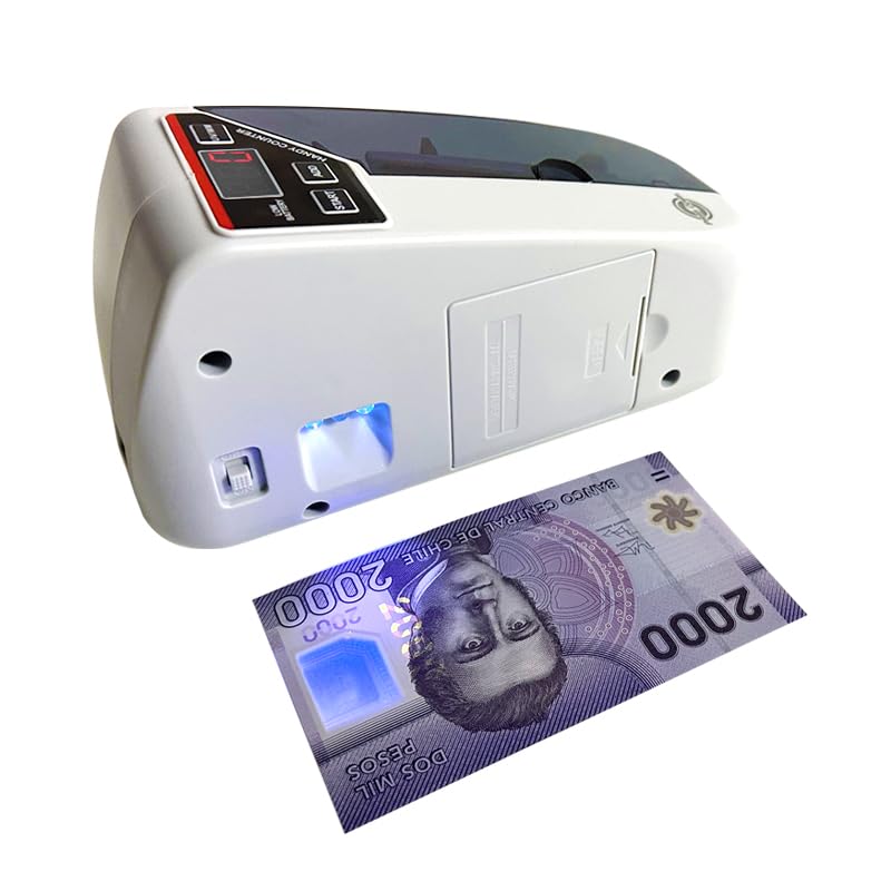 Money Counter Machine ELROTONEG V30, Cash Counter with UV lamp, Portable Bill Counting Machine 600 banknotes/min