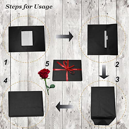 100 Sheets Black Tissue Paper Artdly 14 x 20 Inches Black Wrapping Paper Bulk for Weddings Birthday DIY Project Christmas - color: Black, size: 14x20 Inch (Pack of 100)