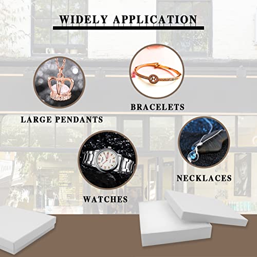 Cardboard Jewelry White Gift Boxes 10 Pack6x5×1 inches, its apply to displaying necklaces, rings, bracelets, earrings - color: White, size: 6 x 5 x 1 inches (Pack of 10)