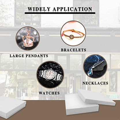 Cardboard Jewelry White Gift Boxes 10 Pack6x5×1 inches, its apply to displaying necklaces, rings, bracelets, earrings - color: White, size: 6 x 5 x 1 inches (Pack of 10)