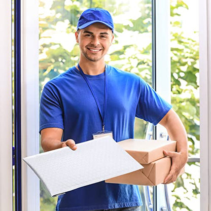 Fuxury White Bubble Mailers 8.5x12" Padded Envelopes 500 Pack Bulk - color: White, size: 8.5x12" 500PC
