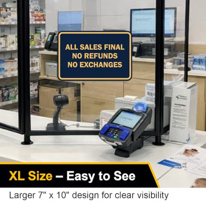 Signs ByLITA Classic Framed All Sales Final Sign (Blue) - X-Large 10 Pack - color: Blue, size: X-Large (7" x 10") 10 Pack