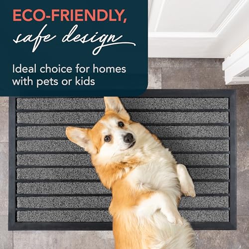 ubdyo Extra Durable Door Mat Outside Entrance (32" x 20", Bright Grey) - color: Bright Grey, size: 32'' x 20'' (Rectangular)